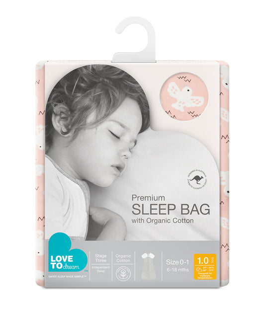 SHORT SLEEVE SLEEP BAG - ORGANIC - 1.0 TOG