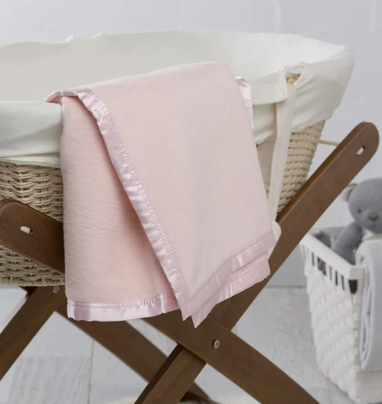 BASSINET COTTON FLEECE BLANKET