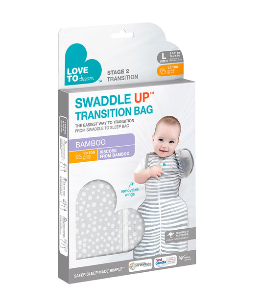 SWADDLE UP TRANSITION BAG  1.0 TOG BAMBOO