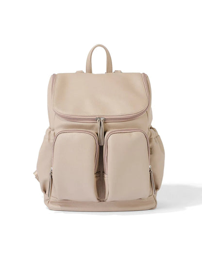 OiOi FAUX LEATHER NAPPY BACKPACK