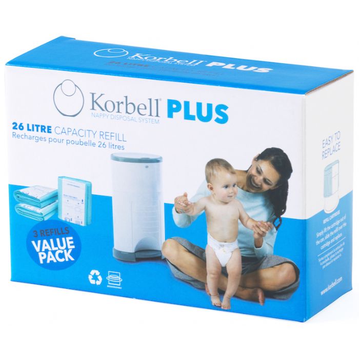 Korbell Plus 26 Litre Nappy Bin Refills