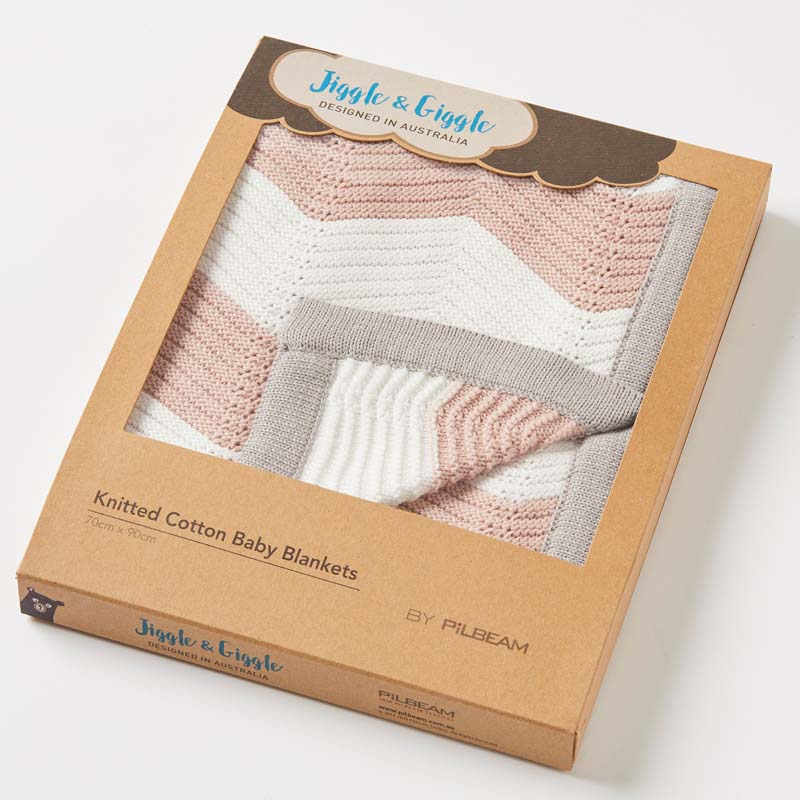 Zig Zag Baby Knit Blanket