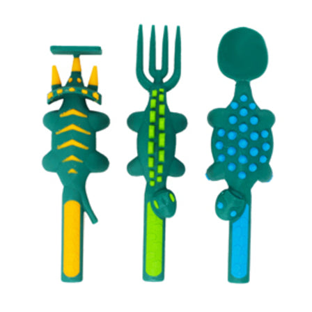 DINOSAUR UTENSILS 3 PIECE SET