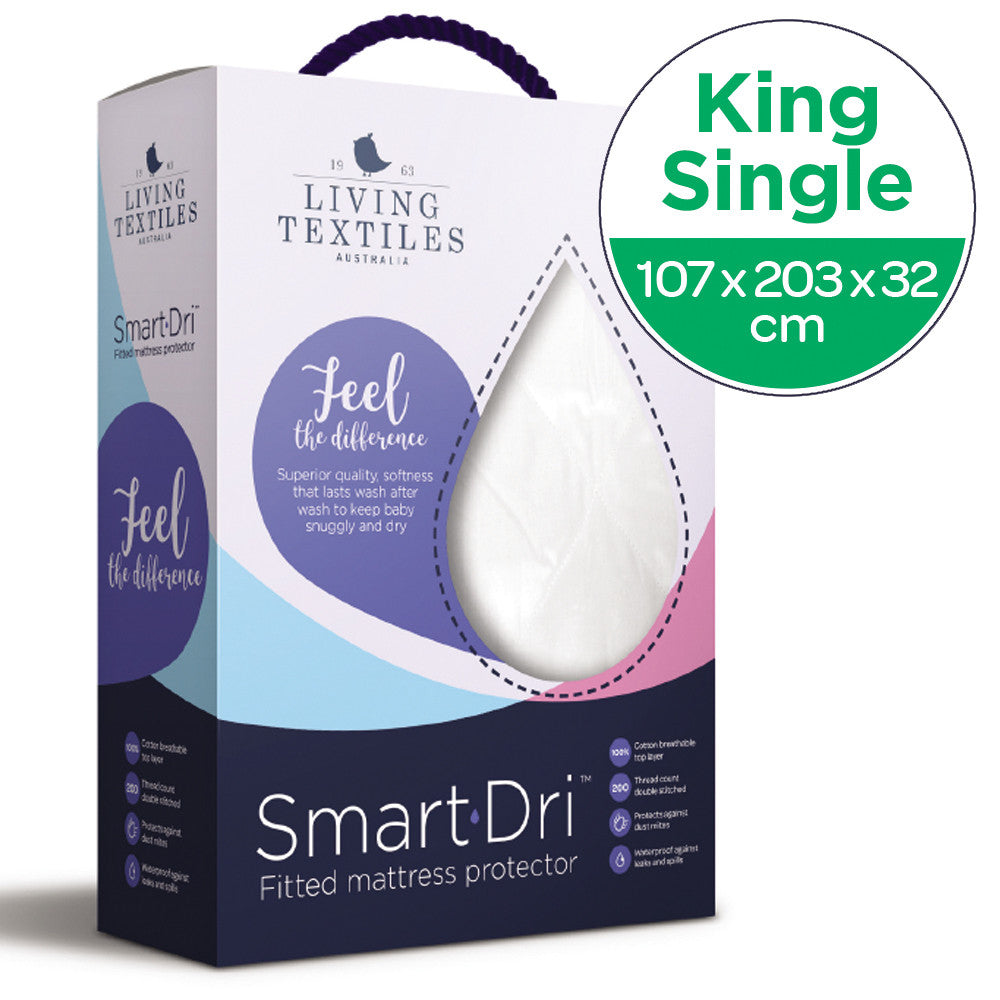 Smart Dri Waterproof King Single Mattress Protector