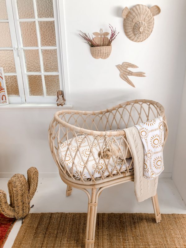 Luna Bamboo Jersey Bassinet Sheet