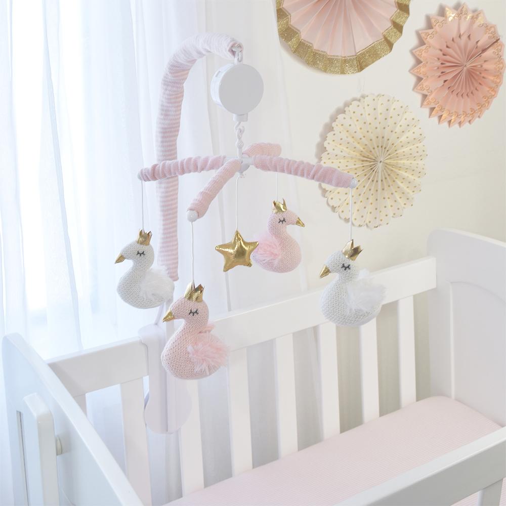 Swan princess cot sales mobile