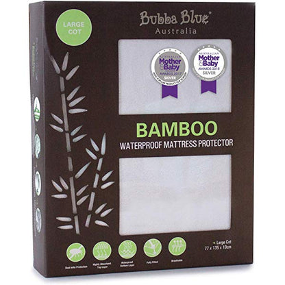 Bamboo Large Cot Waterproof Mattress Protector