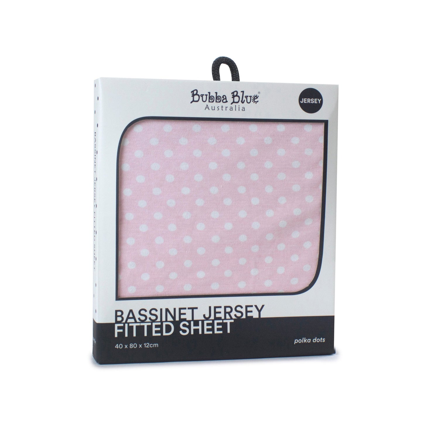 Polka Dot Jersey Bassinet Fitted Sheet